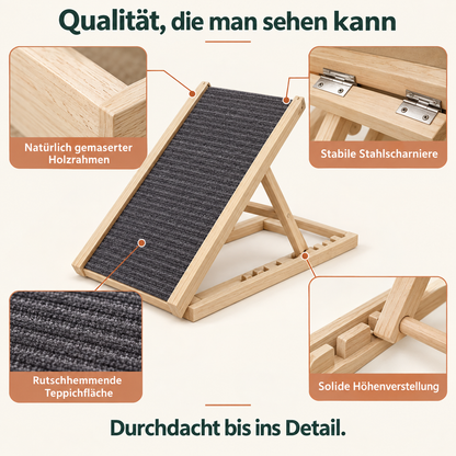 Gelenkschonende Hunderampe